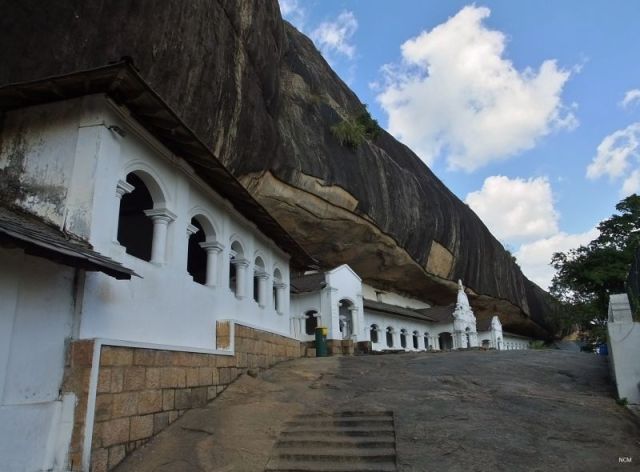 Façade of Dambulla Cave Temples