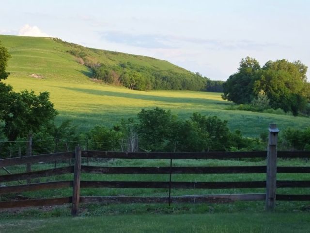 looking down the valley from our house