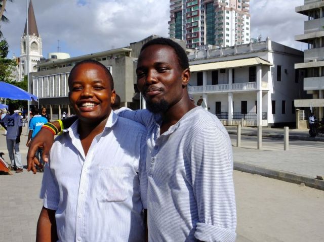 Friendly young men we encountered while on our walk in Dar