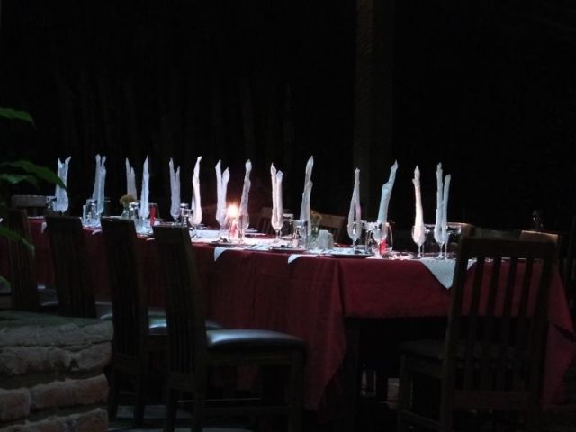 Our table for dinner that night