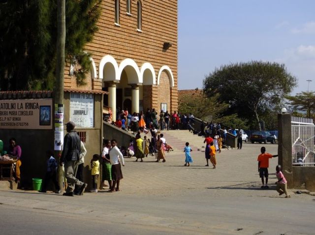 Church goers in Iringa