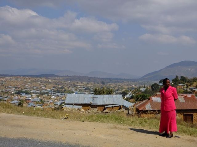 Leaving Iringa and looking down onto the outskirts of the city