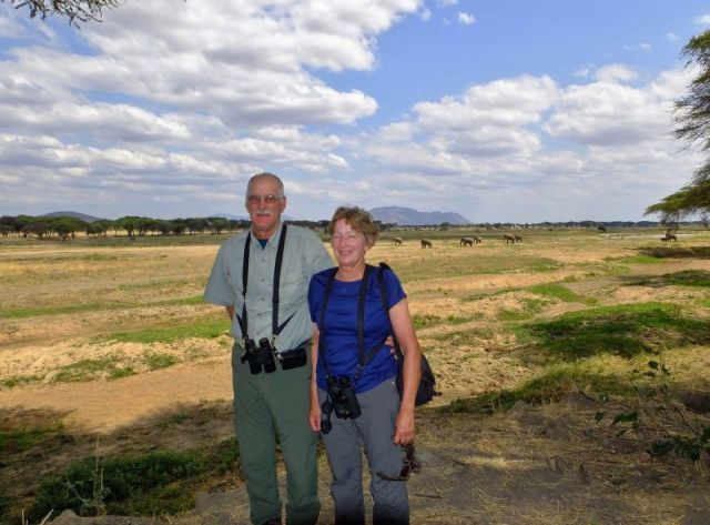 Paul and I posing at the place we ate lunch.