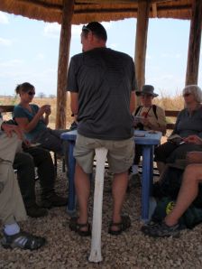 The big poker game. Brian had to make do with a bone for a chair.