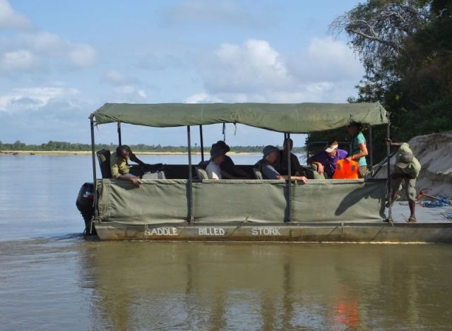 Our fellow travelers preparing to leave for our trip down the Rufiji River