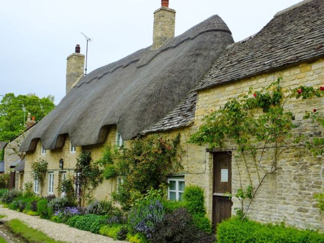 Thatched roof seen on some houses in the various villages