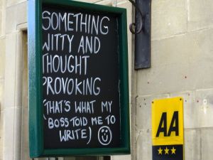 This sign made us laugh!