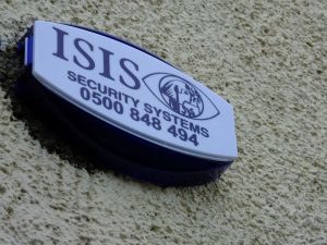 We spotted this security sign with this unfortunate name