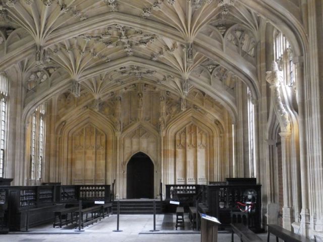 The interior of the Bodleian Library