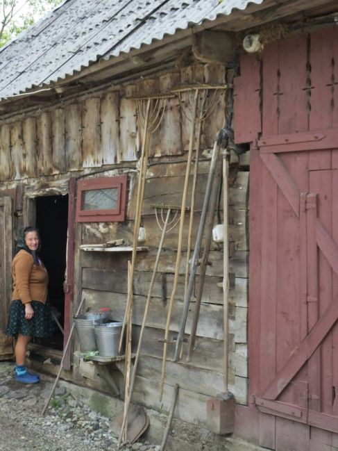 Notice the implements hanging on the wall.