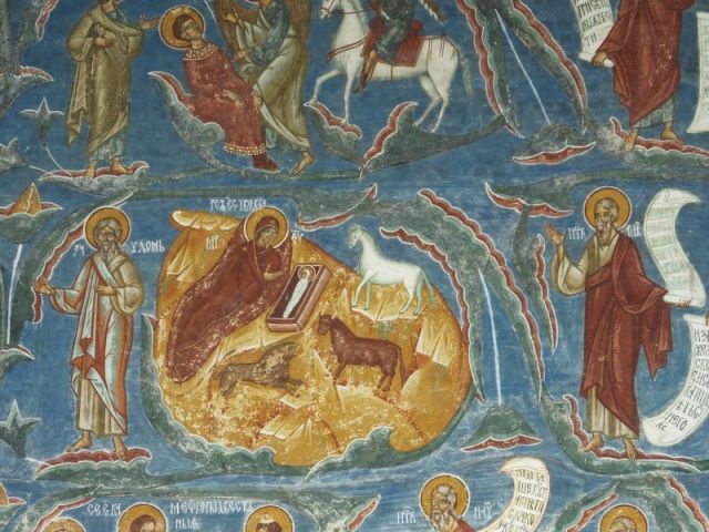 This shows how intense the blue paint is