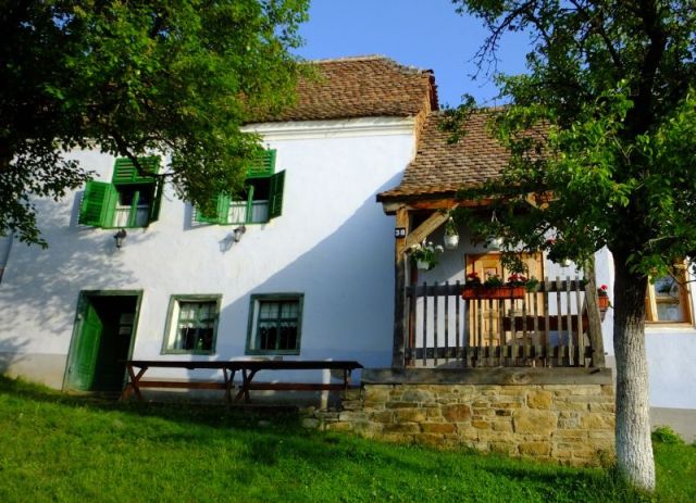 The front of the guest house we stayed at in Viscri