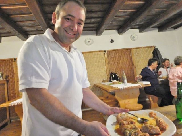 Ojen with what is left of the sarmale