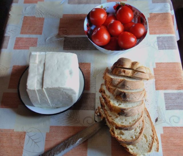 Part of our lunch. Paul's photo