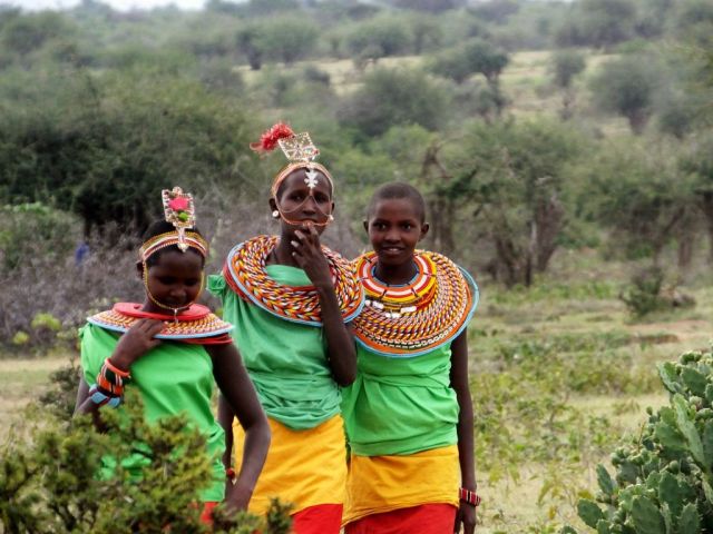 Young girls dressed in their finest