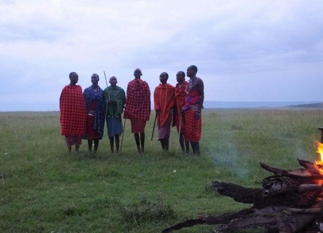 Perhaps a little clearer photo of the Masai. It was quite dark by now