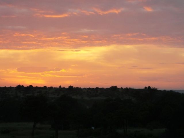 We have visible sunrise this morning!!