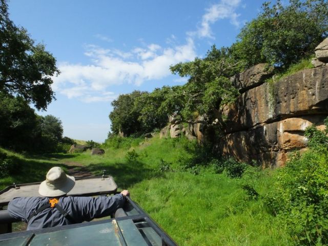 Paul scoping the rocks for wild life