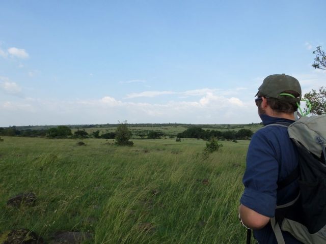 Kyle looking over the landscape