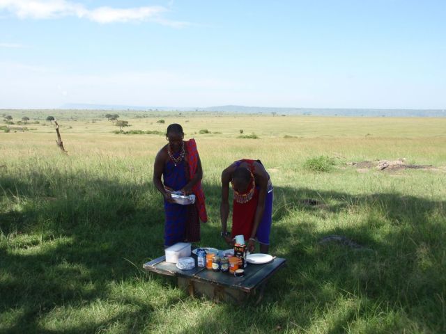 A closer view of our breakfast table
