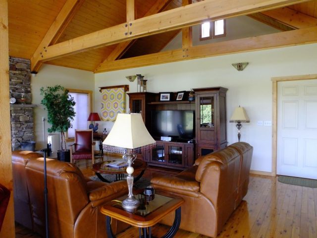 The living room where we enjoyed traveling to several countries via photos and narration.