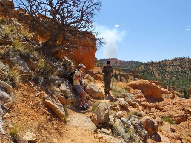 Paul and Joy enjoying Arches trail