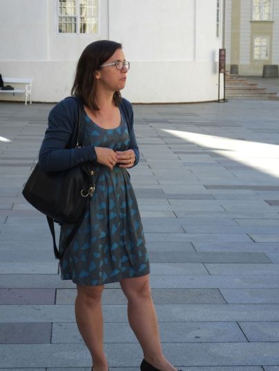 Adella our local guide and our helper at the airport