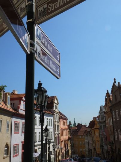 Narrow cobblestone street in Lesser Town