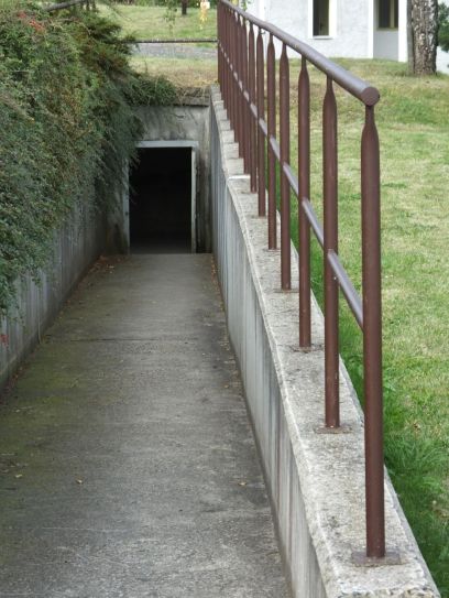 The entrance into the underground cell