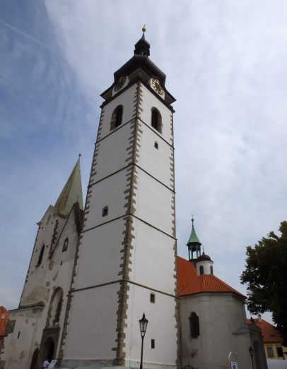 Parish church in Pisek. I believe it is one if not the oldest churches in the country