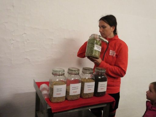 This is the only photo that I got of our guides well behaved daughter and then only a portion of her!