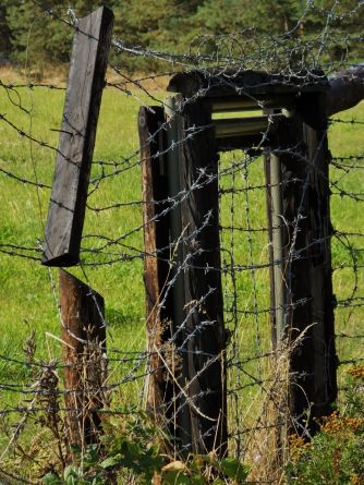 A small section of the Iron Curtain that fenced the Czech people in.