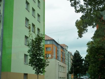 These communist era buildings are not in Slovakia but it is the only photos I have of the apartments for some reason. You can see how painting them livens the buildings up.