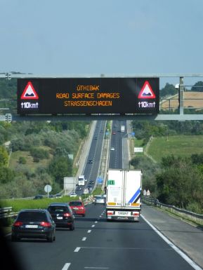 Super highway we traveled on to Budapest