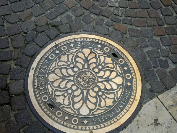 Even the manhole covers in Europe were pretty.